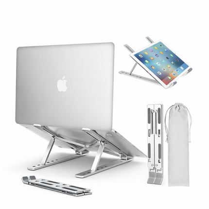 Soporte Plegable Base Notebook Regulable Aluminio