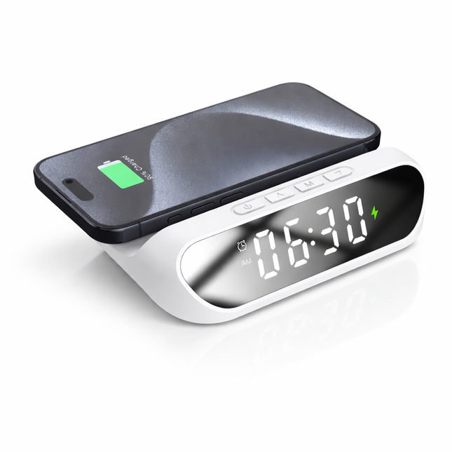 Reloj despertador con carga inalambrica