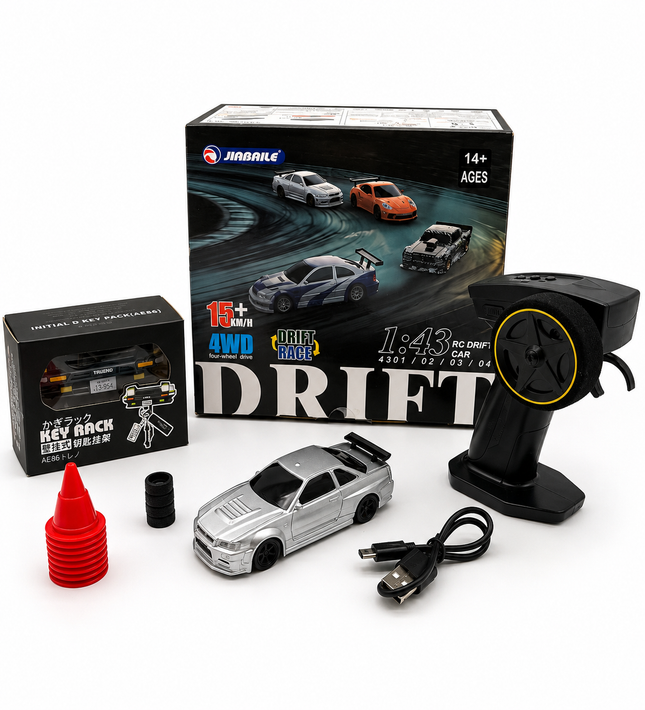Combo Drift King Auto RC + Porta llaveros Toyota aero