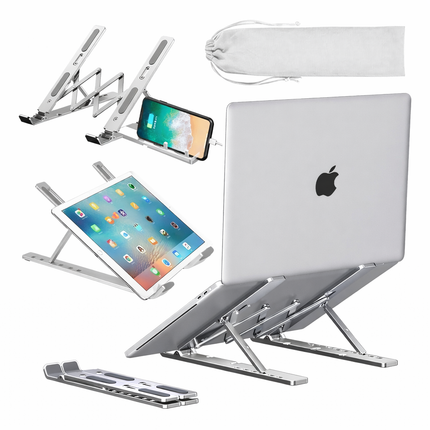 Soporte Plegable Base Notebook Regulable Aluminio