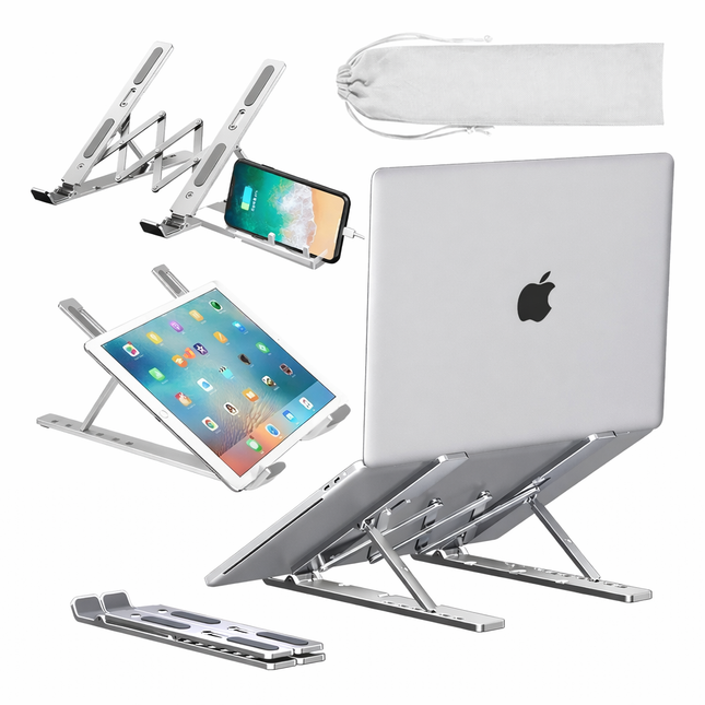 Soporte Plegable Base Notebook Regulable Aluminio