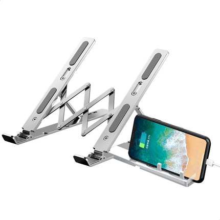 Soporte Plegable Base Notebook Regulable Aluminio